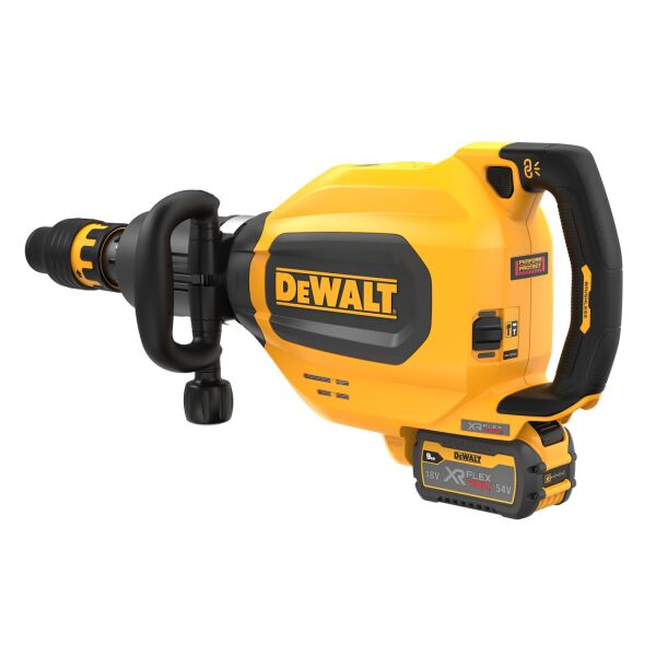 DeWALT DCH911X3 54V Li-ion Flexvolt SDS-Max Breekhamer Set (2x 9.0Ah Accu) In Koffer - 27J - Detailed view of the product