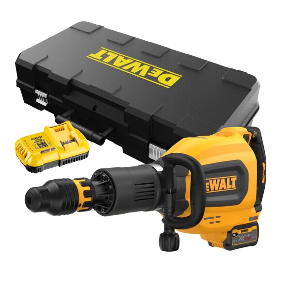 DeWALT DCH911X3 54V Li-ion Flexvolt SDS-Max Breekhamer Set (2x 9.0Ah Accu) In Koffer - 27J