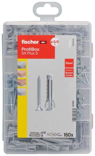 Fischer ProfiBox Plug SX Plus - 6 En 8 S Met Schroeven - Detailed view of the product