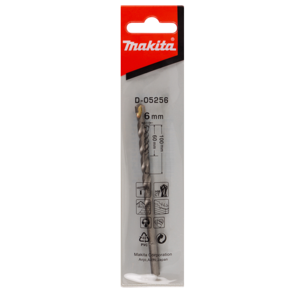 Makita D-05256 Steenboor - 6x100mm - Detailed view of the product