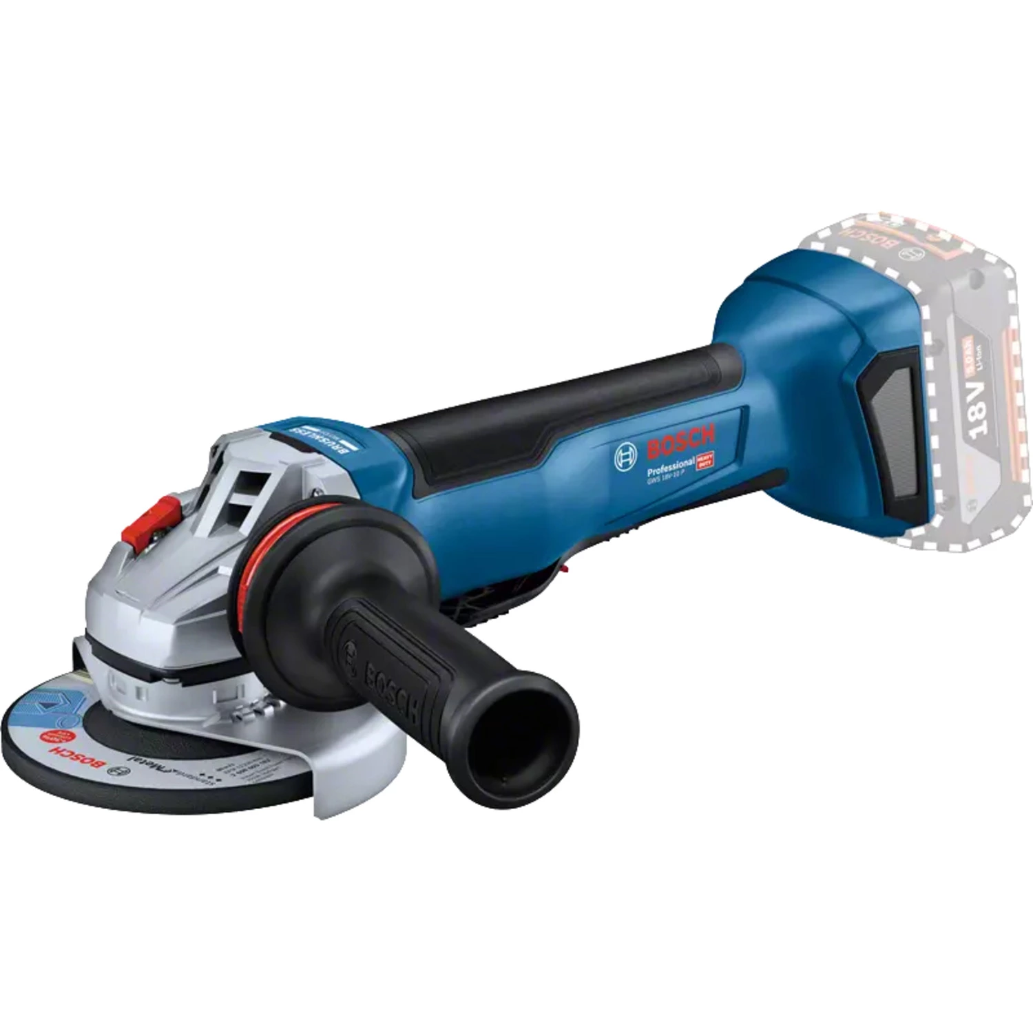 Bosch Professional GWS 18V-10 P Accu Haakse Slijper 125mm 18V 5.0Ah in L-Boxx - 06019J4101