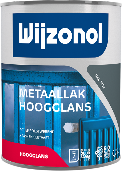 Wijzonol Metaallak Hoogglans - RAL 7016