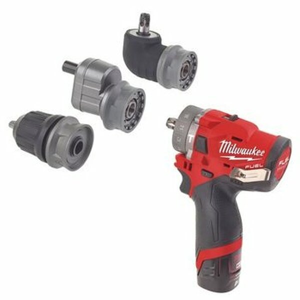 Milwaukee M12 FPDXKIT-202X 12V Li-Ion Accu Boor-/schroefmachine Incl. Koppen Set (2x 2.0Ah Accu) In HD-Box - Koolborstelloos EAN: 4058546220839