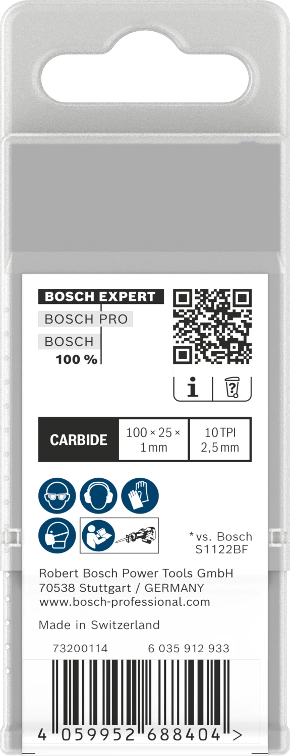 Bosch EXPERT S555HHC Medium-Thick Tough Reciprozaagblad - 50mm - Metaal (10st) thumbnail 3