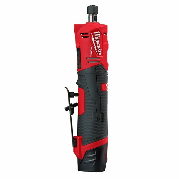 Milwaukee M12 FDGS-422B 12V Li-Ion Accu Rechte Stiftslijper Set (1x 2,0Ah&1x 4,0Ah) In Tas - 6/8mm - Koolborstelloos EAN: 4058546290641