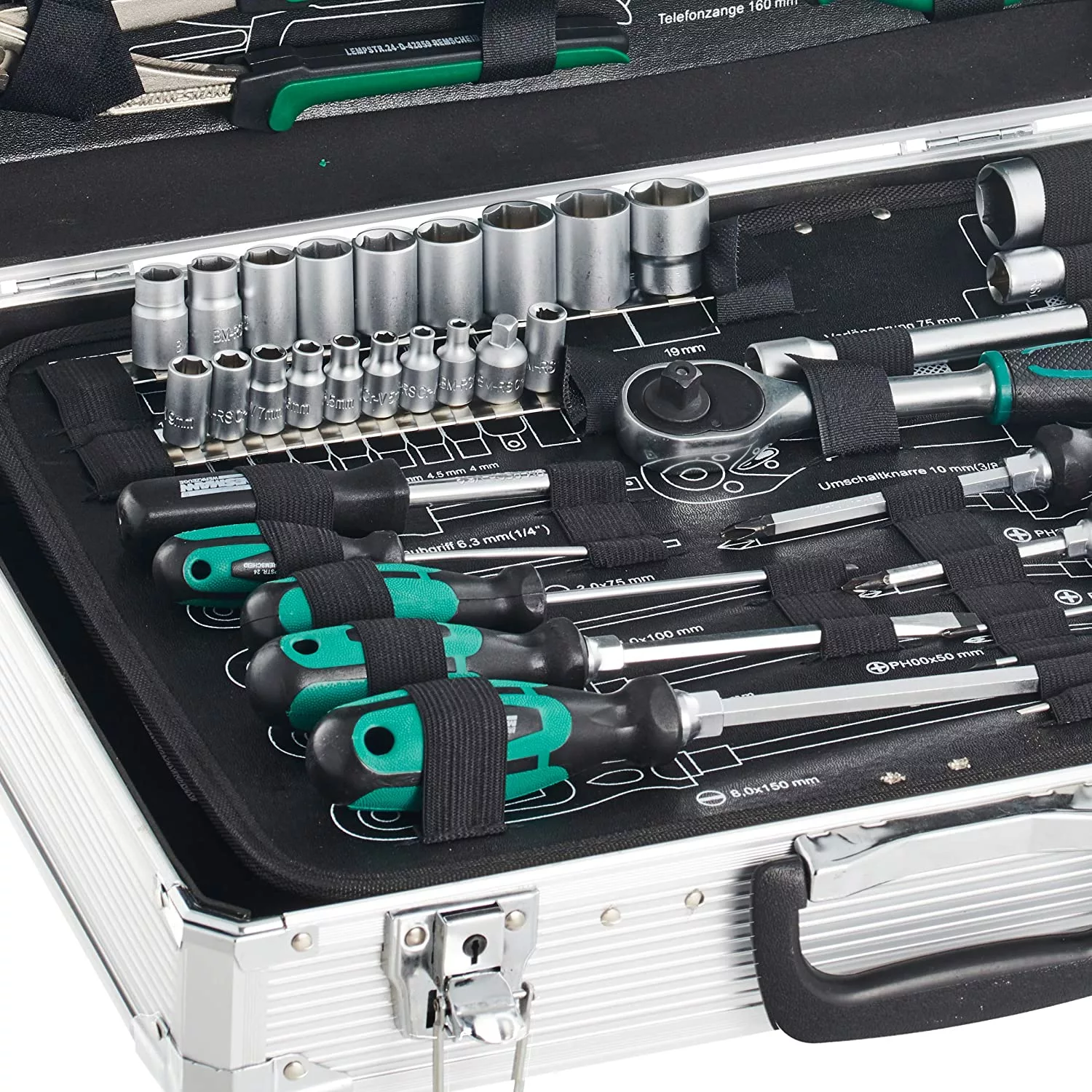 Brüder Mannesmann 29075 Gereedschapset In Koffer - 108-delig thumbnail 3