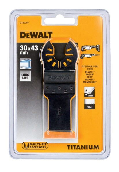 DeWALT DT20707 Multitool Universeel Titanium Zaagblad - 30mm EAN: 5035048099308