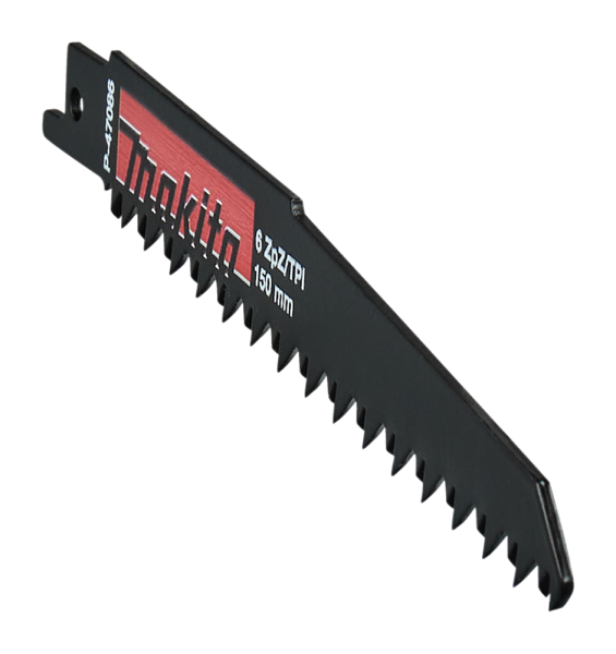Makita P-47086 / S644D Reciprozaagblad Hout - 130mm (5st.) - Detailed view of the product