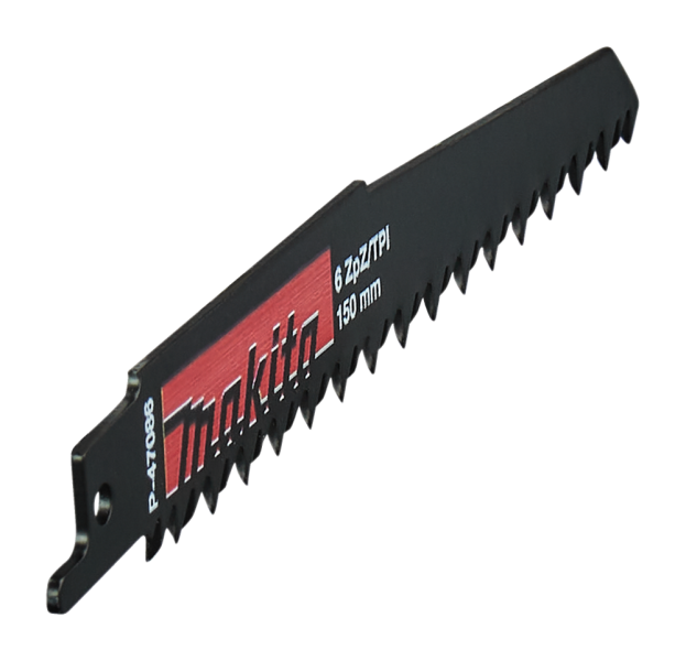 Makita P-47086 / S644D Reciprozaagblad Hout - 130mm (5st.) - Detailed view of the product
