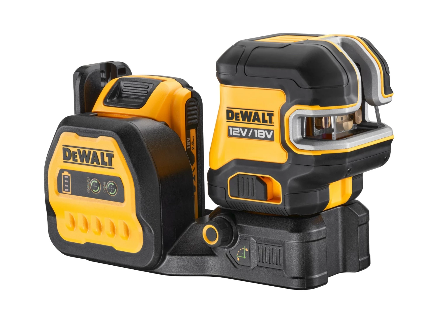DeWALT DCE825D1G18 Zelfnivellerende 5-punt + Kruislijnlaser - Groen 12V/18V 2.0Ah in TSTAK