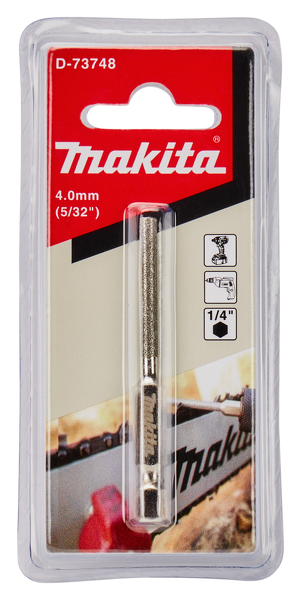 Makita D-73748 Kettingzaagvijlbit - Rond - 1/4x4.0mm - Detailed view of the product