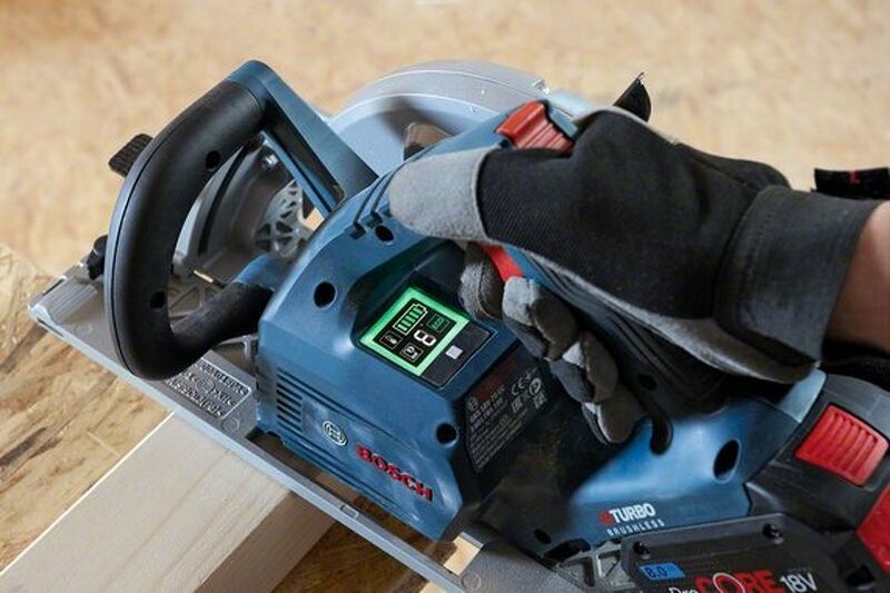 Bosch GKS 18V-68 GC 18V Li-Ion Accu BiTurbo Cirkelzaag Set (2x 8.0Ah Accu) In L-Boxx - 190 X 30mm - Koolborstelloos - Detailed view of the product