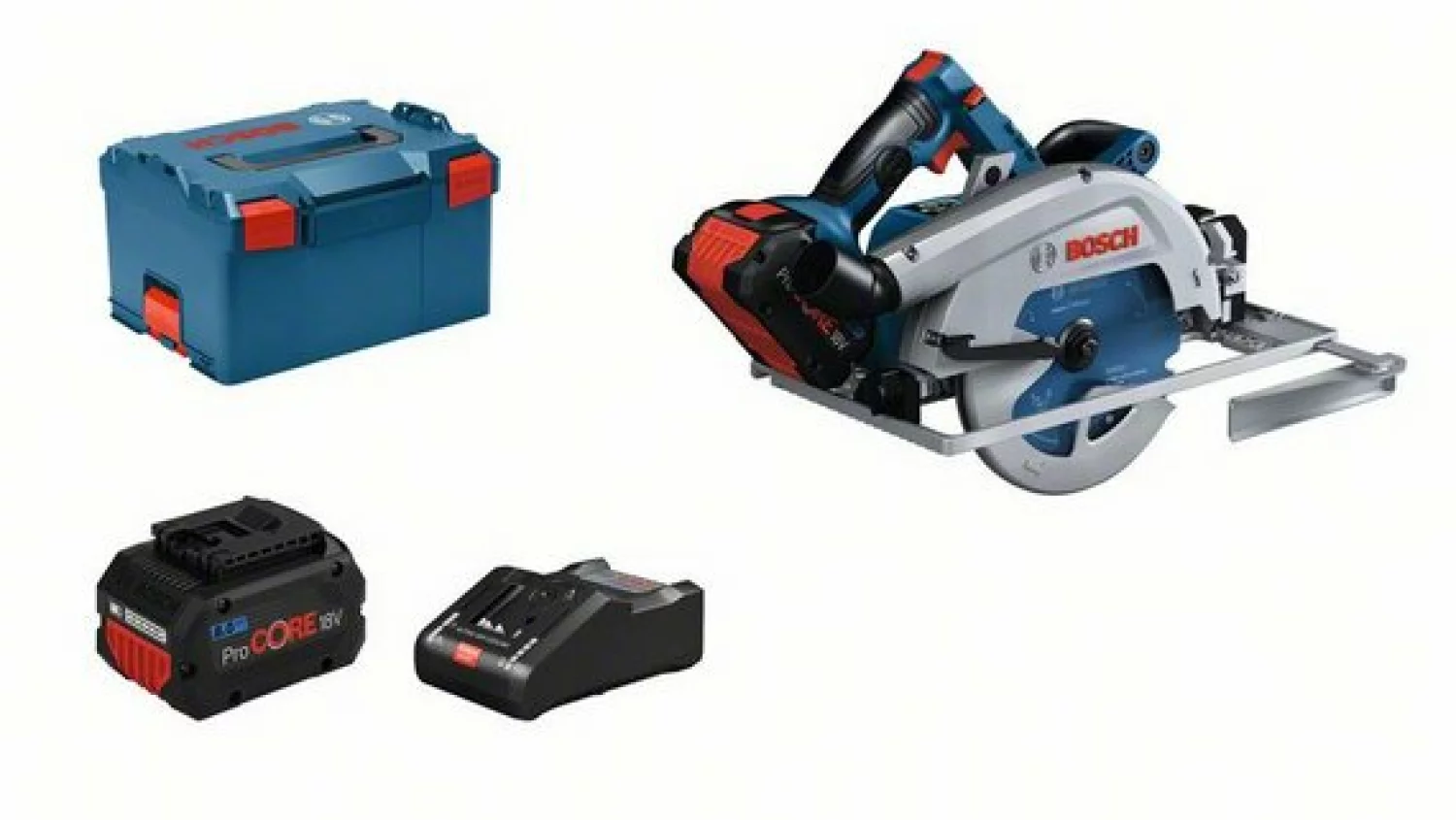 Bosch GKS 18V-68 GC 18V Li-Ion Accu BiTurbo Cirkelzaag Set (2x 8.0Ah Accu) In L-Boxx - 190 X 30mm - Koolborstelloos