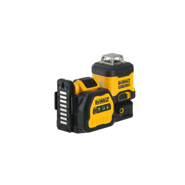 DeWALT DCE089D1G18 12V / 18V Li-ion Accu Zelfnivellerende 3x 360 Graden Kruislijnlaser Set (1x 2.0Ah Accu) In Koffer - 3 Lijnen - 30m - Groen - Detailed view of the product