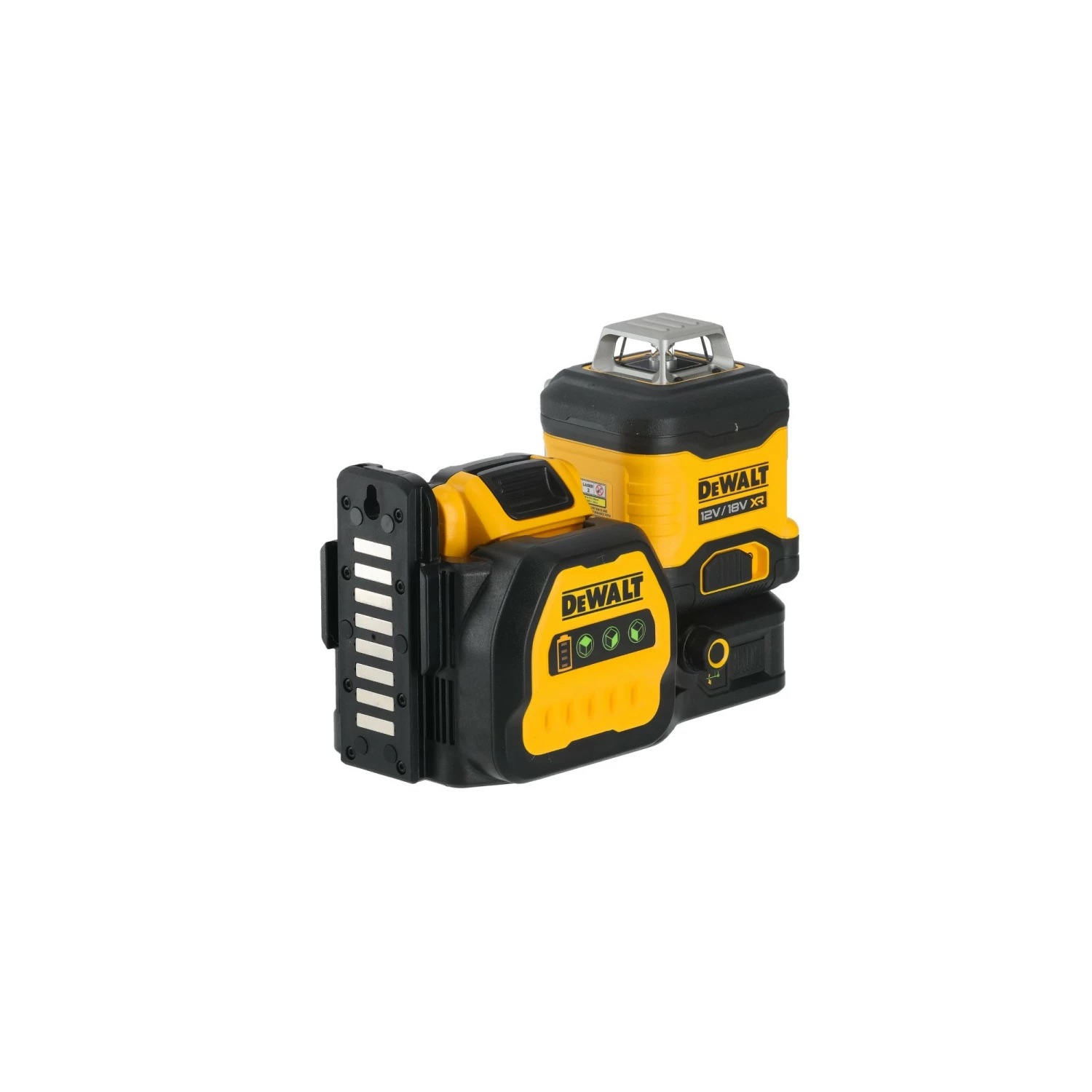 DeWALT DCE089D1G18 12V / 18V Li-ion Accu Zelfnivellerende 3x 360 Graden Kruislijnlaser Set (1x 2.0Ah Accu) In Koffer - 3 Lijnen - 30m - Groen thumbnail 2