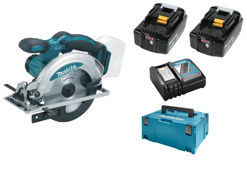 Makita DSS610RMJ 18V Li-Ion Accu Cirkelzaag Set (2x 4.0Ah Accu) In Mbox - 165mm EAN: 88381666831