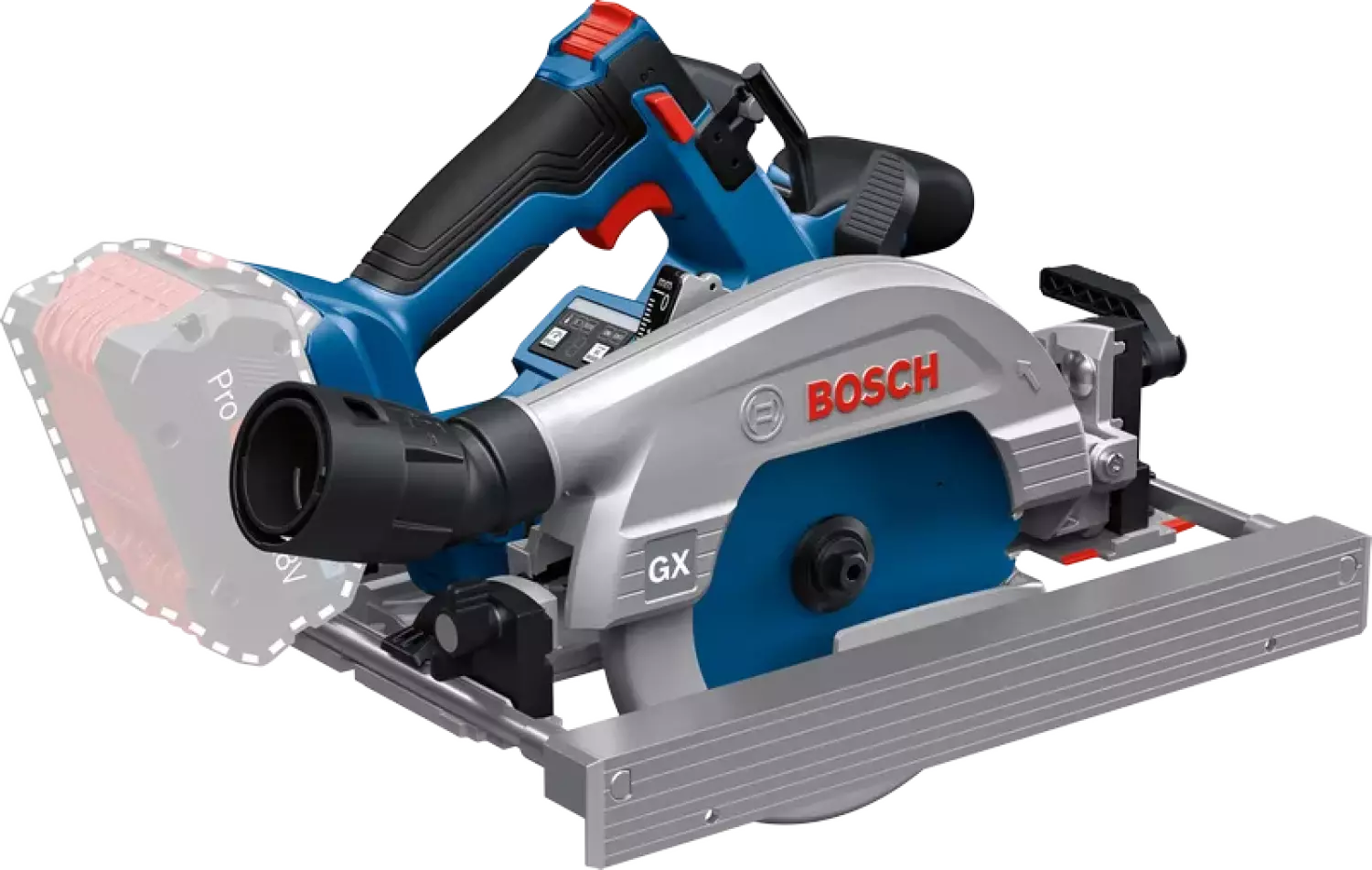 Bosch Professional GKS 18V-57-2 GX - Cirkelzaag - Exclusief accu en leider - Inclusief parallelgeleider - Zaagblad - FSN 440 X