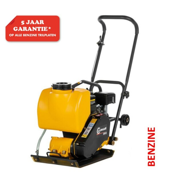 Lumag RPi12 Trilplaat Benzine 5,5 Pk 1050 Kg Slagkracht