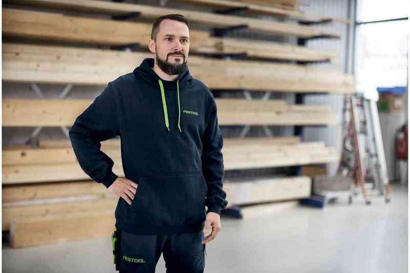 Festool HO-FT2 S Trui Met Capuchon - Maat S - Detailed view of the product