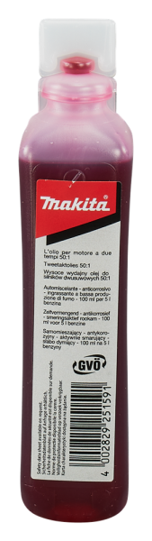 Makita 980008606 2-takt Motor Olie - 100ml - Detailed view of the product