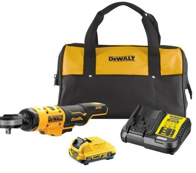 DeWALT DCF503D1-QW 12V Li-ion XR Accu Haakse Ratelsleutel Set (1x 2.0Ah) In Draagtas - Koolborstelloos - 3/4"