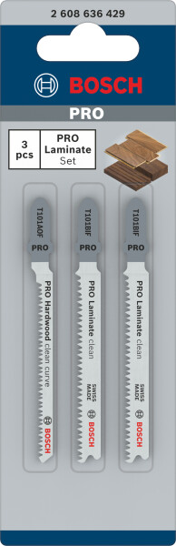 Bosch 2608636429 BiM 3 Delige Decoupeerzaagblad Set Special - Laminaat - Detailed view of the product