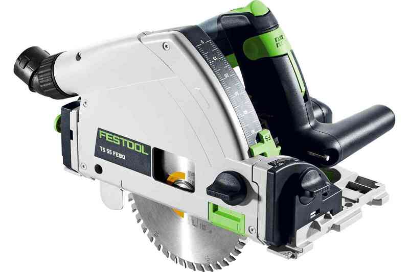Festool TS 55 FEBQ-Plus Invalcirkelzaagmachine In Systainer - 1200W - 160mm - Detailed view of the product
