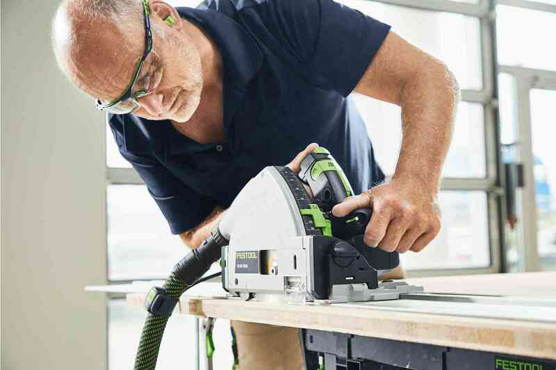 Festool TS 55 FEBQ-Plus Invalcirkelzaagmachine In Systainer - 1200W - 160mm - Detailed view of the product