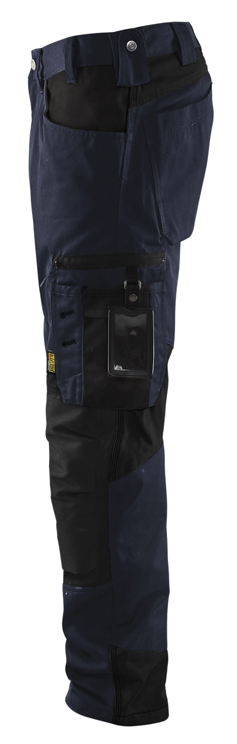 Blåkläder 1556 Werkbroek Zonder Spijkerzakken - Donker Marineblauw/zwart - Maat 58 (XXL) thumbnail 3