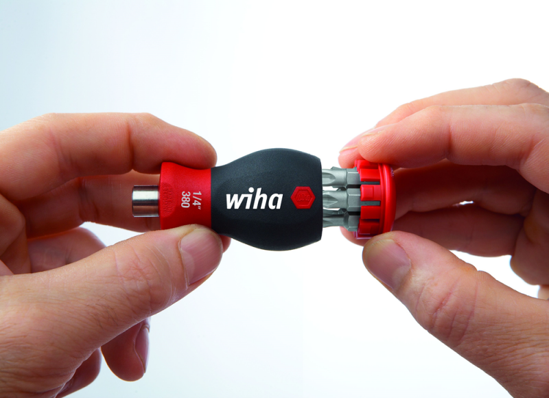 Wiha 3801-01 Magazijnbithouder Stubby - Met 6 Sleuf/PH Bits - Detailed view of the product