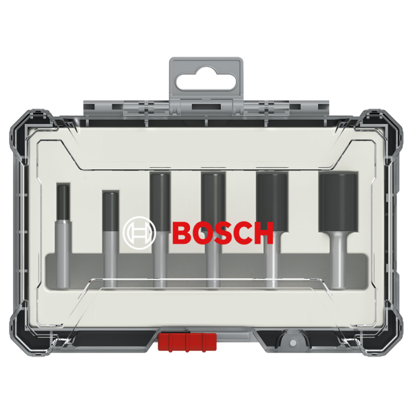 Bosch 2607017466 6-delige Frezenset In Cassette - Rechte Schacht - 8mm