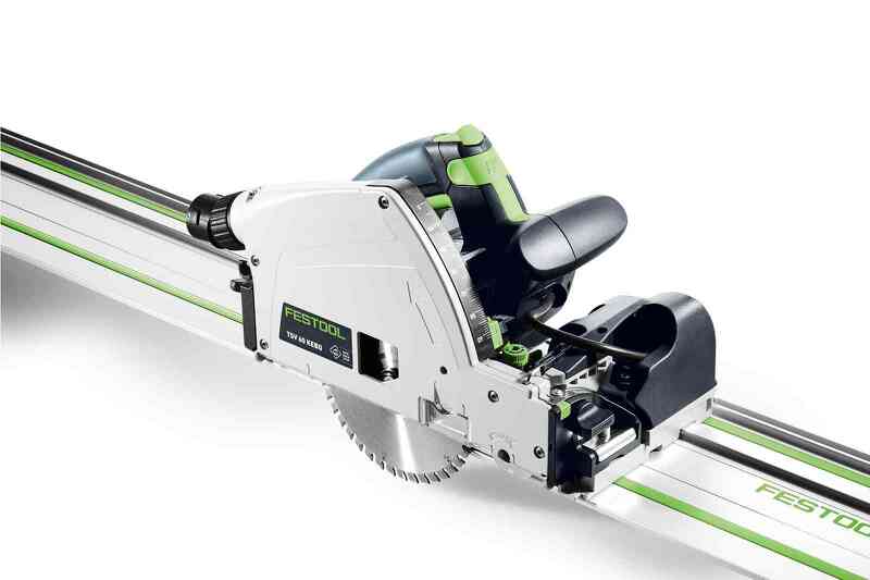 Festool TSV 60 KEBQ-Plus-FS Invalzaag Met Voorritsfunctie Incl. Geleiderail En Cirkelzaagblad In Systainer - 1500W - Detailed view of the product