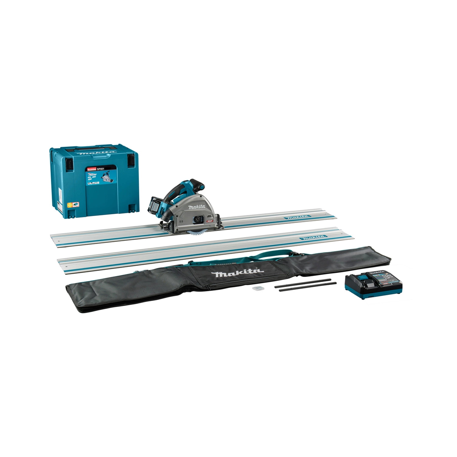 Makita SP001GU102 XGT 40V Max Accu Invalcirkelzaag Set (4.0Ah Accu) In Mbox - 165mm