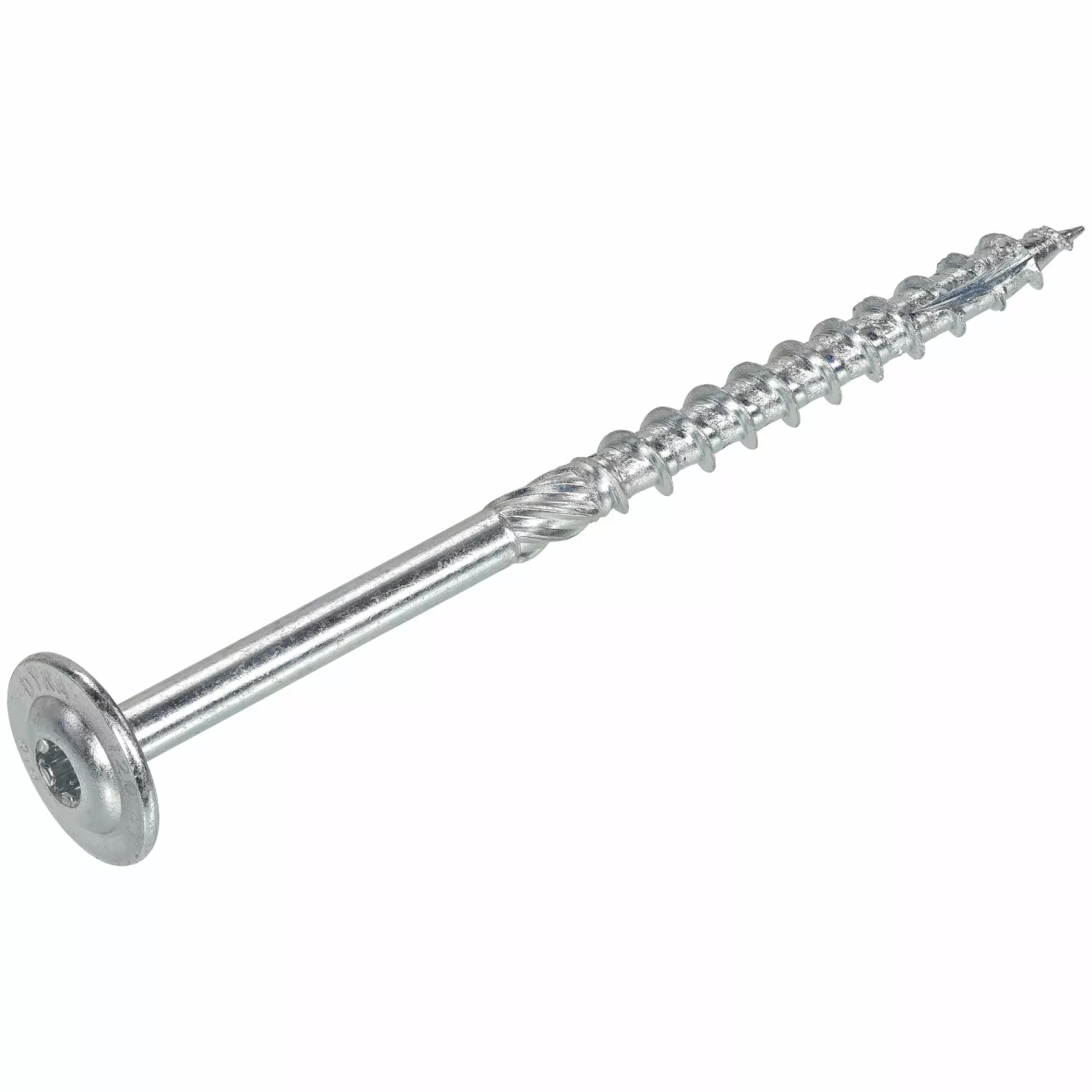 DynaPlus 0286.01.51301 Houtbouwschroef - TX30 - 6.0 X 180/80mm - Tellerkop - Deeldraad - Verzinkt (50st)