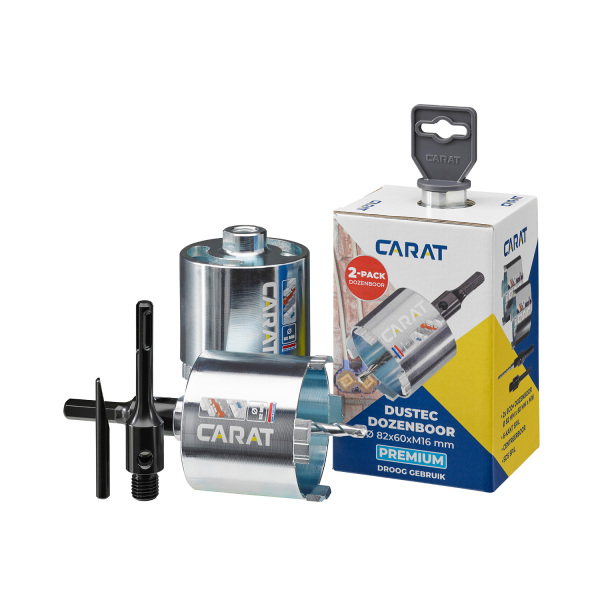 Carat HTS082PA25 2-pack Dozenboor Premium Voor Droogboren - 82 X 60mm M16 - Incl. Accessoires - Detailed view of the product