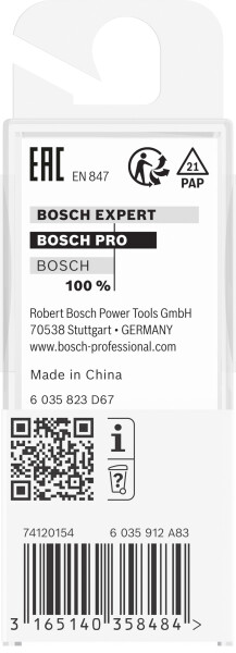 Bosch 2608628387 Vingerfrees - 2 Snijvlakken - Hardmetaal - 15x20mm - Detailed view of the product