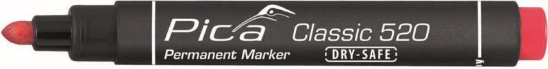 Pica 520/40 Permanent Marker - Rond - Rood - 1-4mm (10st) - Detailed view of the product