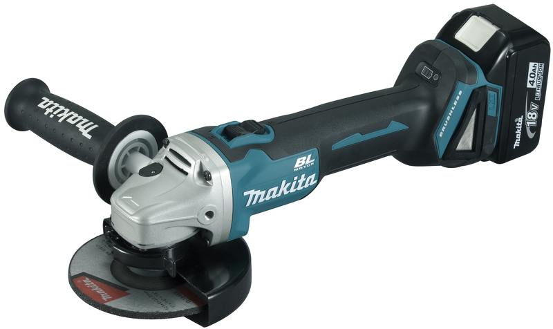 Makita DGA504RMJ 18V Li-Ion Accu Haakse Slijper Set (2x 4.0Ah Accu) In Mbox - 125mm - Koolborstelloos