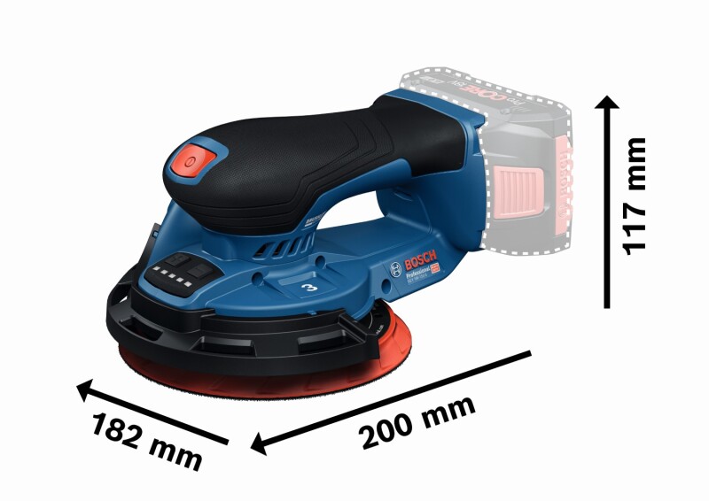 Bosch GEX 18V-150-3 18V Accu Excenterschuurmachine Body - Detailed view of the product