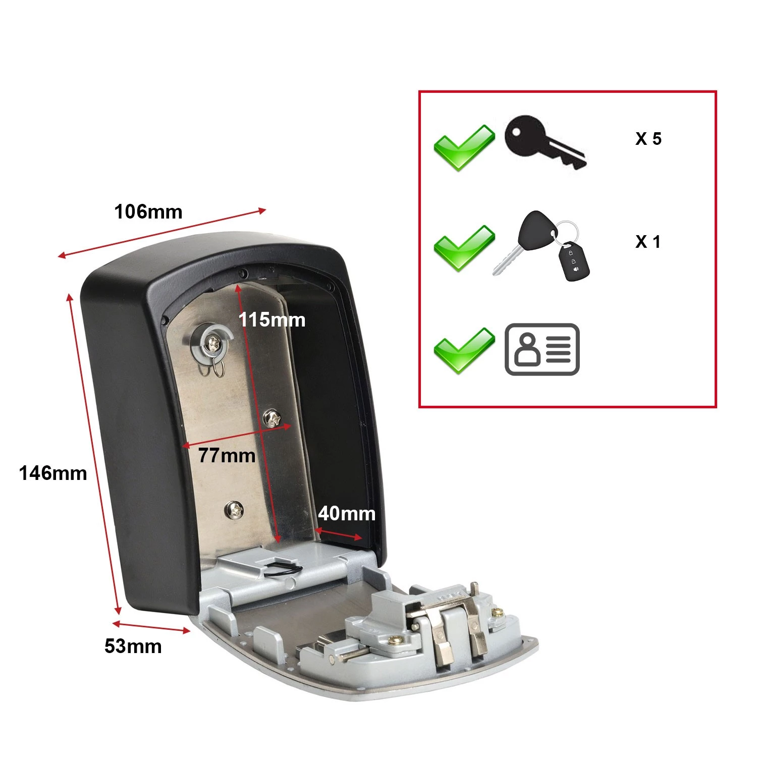 Master Lock 5403EURD Select Access® Sleutelkluis - Extra Groot