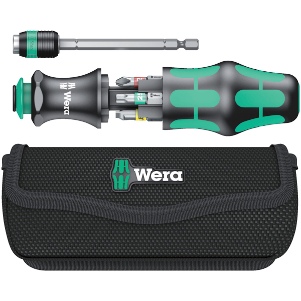 Wera 05051016001 7-delige Kraftform Kompakt 20 Tool Finder 1 Met Bits In Etui - 1/4"- 25mm