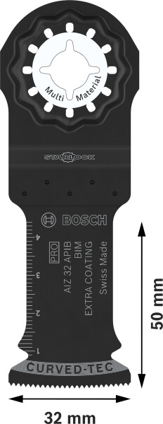 Bosch 2608669066 PRO / AIZ 32 APIB BIM Invalzaagblad - 50 X 32mm - Hout En Metaal (1 St.) - Detailed view of the product