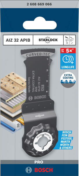 Bosch 2608669066 PRO / AIZ 32 APIB BIM Invalzaagblad - 50 X 32mm - Hout En Metaal (1 St.) - Detailed view of the product