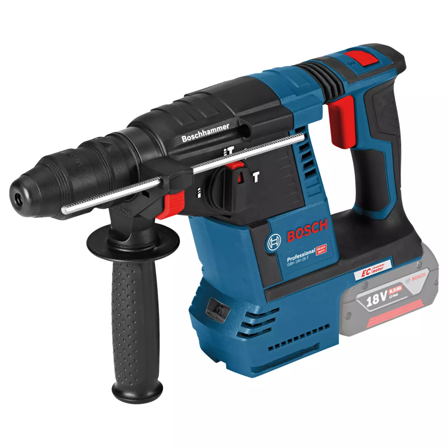 Bosch Professional GBH 18V-26 F Accu boorhamer - Zonder 18V accu en lader - in L-Boxx
