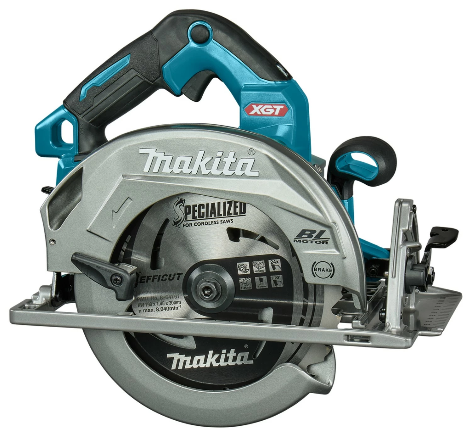 Makita HS003GZ XGT 40V Max Li-Ion Accu Cirkelzaag Body - 190x68,5mm - Koolborstelloos thumbnail 3