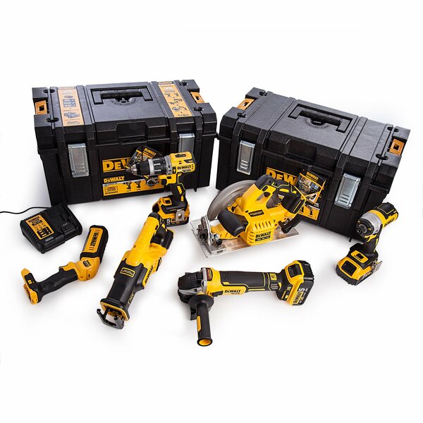 DeWALT DCK623P3 XR 18V Li-ion Accu 6 Delige Combiset (3x 5.0Ah Accu) In Koffer