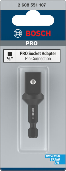 Bosch 2608551107 Impact Control Adapter Voor Dopsleutels - 1/2", 50mm - Detailed view of the product