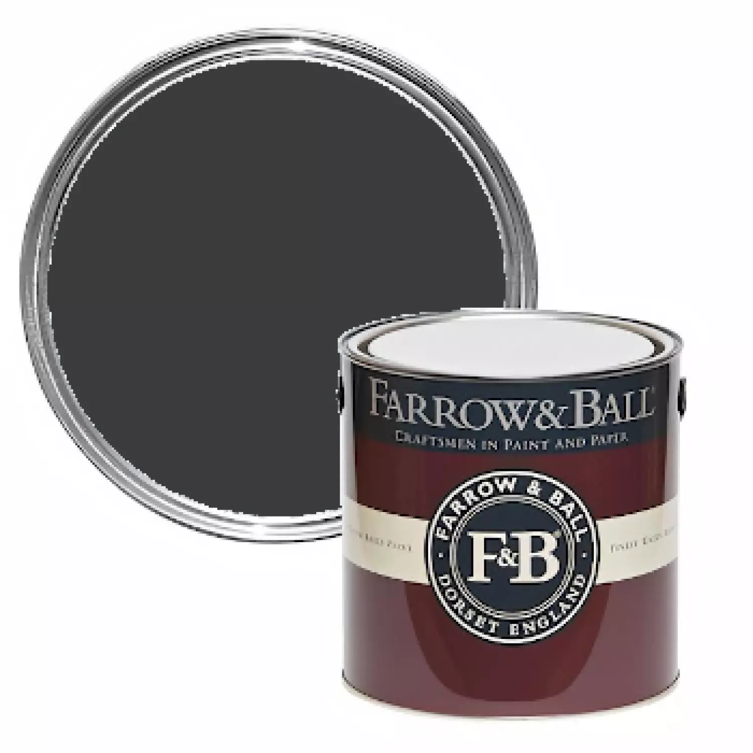 Farrow&Ball Flat Eggshell Smelt Black No.G18 - 2,5L