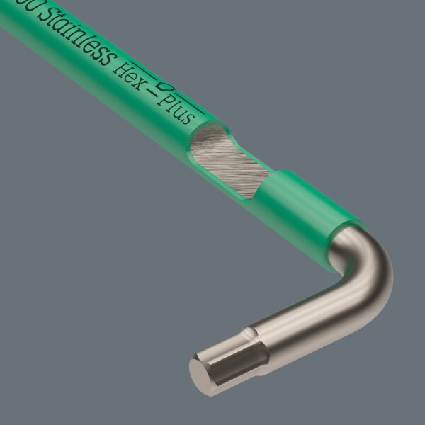 Wera 05022860001 9-delige 3950/9 Hex-Plus Multicolour Imperial 1 Inbussleutelset - Inch - RVS - 5/64-3/8" - Detailed view of the product