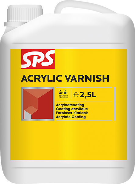 SPS Acrylic Varnisch Vernis Voor Muurverf 2,5 Liter